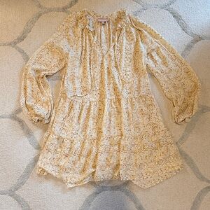 Show Me Your MuMu Cream snake skin Dress